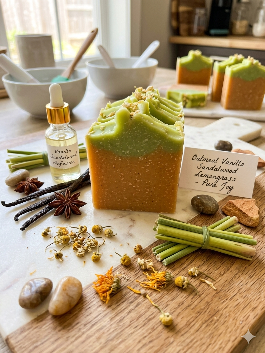 Oatmeal Vanilla Sandalwood and Lemograss