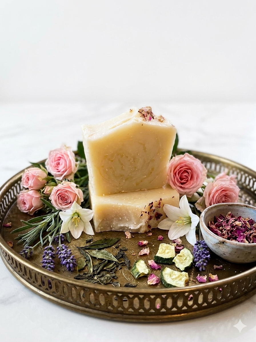 Green Tea and Cucumber bar soap