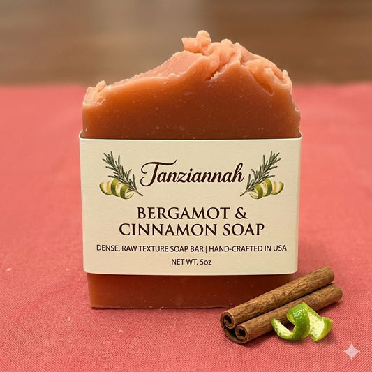 Title: Cinnamon & Bergamot Handcrafted Artisan Soap